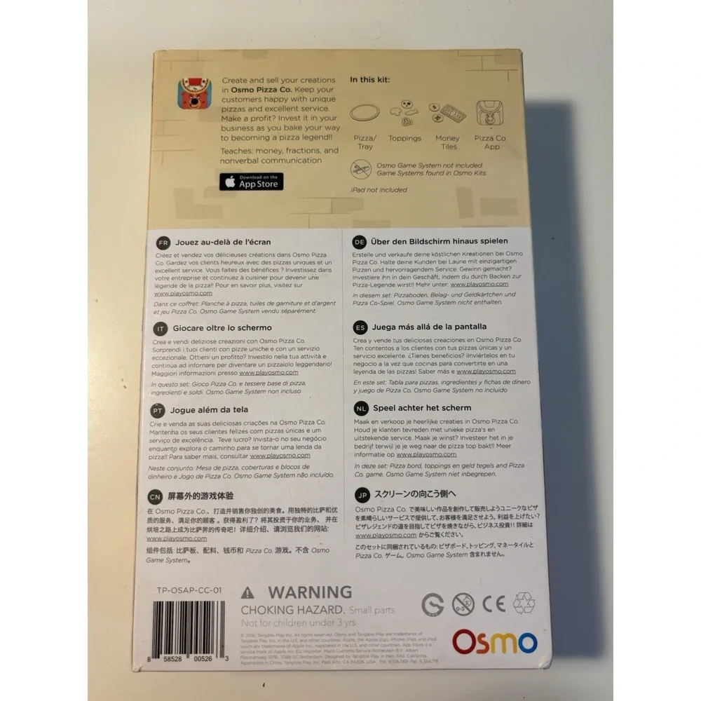 Osmo Pizza Co Game Kit Educational Math Learning Toy TP-OSAP-CC-01 Complete